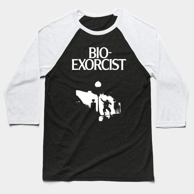 Bio-Exorcist Baseball T-Shirt by TedDastickJr